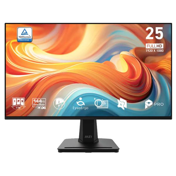 MONITOR MSI PRO MP251 E14L 25 PULG 1920X1080 144HZ IPS ADAPTIVE-SYNC HDMI 1.4 / VGA 9S6-3PD2CM-048 NEGRO