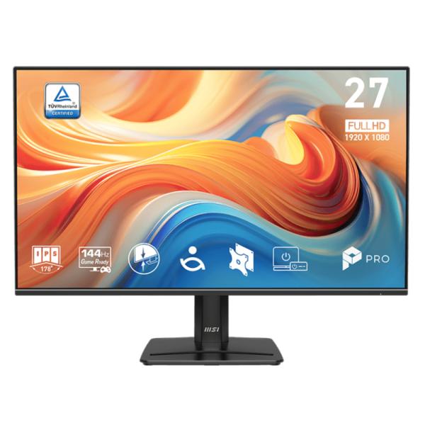 MONITOR MSI PRO MP271 E14A 27 PULG PLANA FHD 1920X1080 144 HZ IPS AMD FREESYNC / HDMI / DISPLAYPORT VGA 9S6-3PE9CM-004 NEGRO