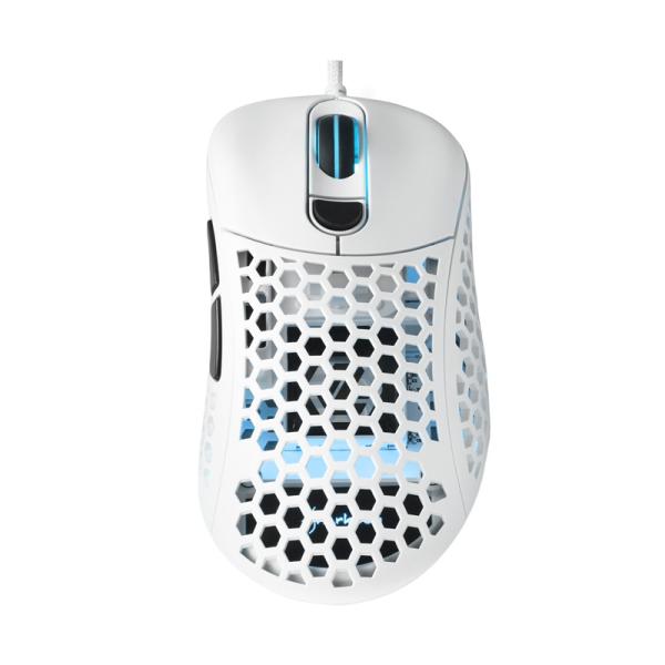 MOUSE GAMING RGB SHARKOON LIGHT2 200 ALÁMBRICO USB 16000 DPI 4044951030460 BLANCO