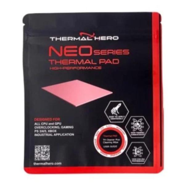 PARCHE TÉRMICO THERMAL HERO NEO PAD EDICION OVERCLOCK 13W/M K 1.5MM CPU/GPU 100x100MM  TH-412115-OC ROSADO
