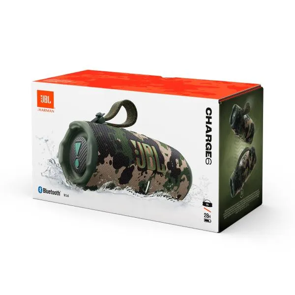 Parlante JBL Charge 6 Bluetooth Waterproof IP67 20H Camo