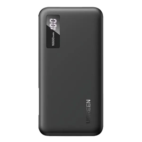 POWER BANK UGREEN PB311 10000MAH 22.5W USB-A USB-C PANTALLA DIGITAL 25742 NEGRO