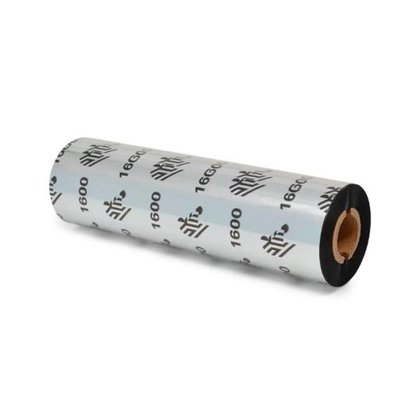 RIBBON ZEBRA CERA 4.33 PULG X 75 NUCLEO 0.5 PULG METROS 1600 WAX 24 UNIDADES/CAJA 01600GS11007