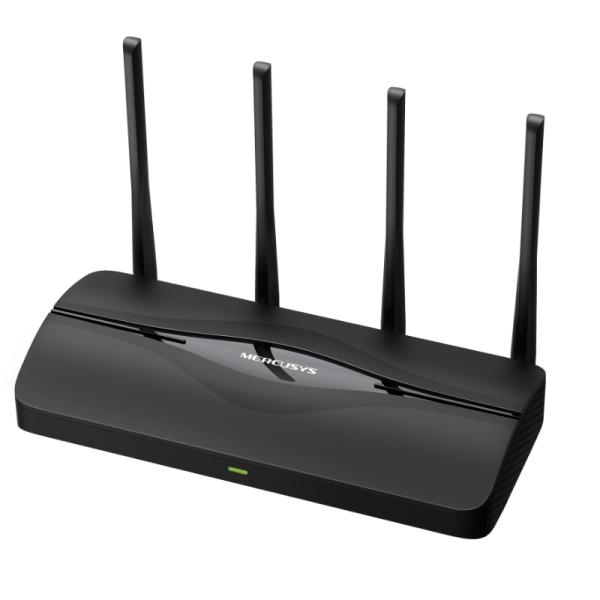 ROUTER MERCUSYS MR27BE(EU) DUAL BAND 2.4/5 GHZ 3600 MBPS WIFI 7 PUERTOS WAN / LAN NEGRO