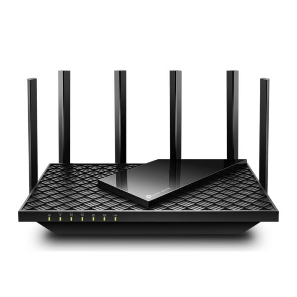 ROUTER TP LINK ARCHER AXE75(US) 2.4 GHZ 5 GHZ 6 GHZ AXE5400 WI FI 6E TRI BAND PUERTOS LAN / WAN NEGRO