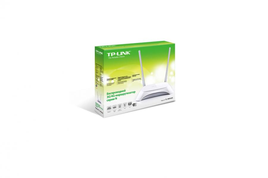 ROUTER TP LINK TL MR3420 2.4 GHZ-300 MBPS WIFI 4 3G/4G PUERTOS WAN / LAN / USB BLANCO