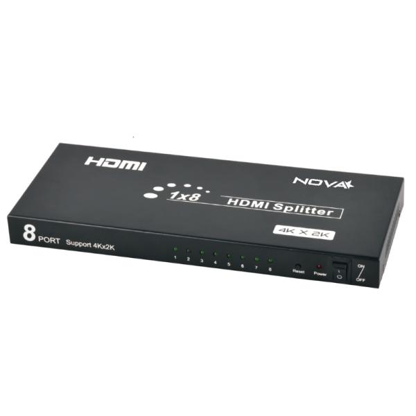 SPLITTER NOVA HDMI 8 PUERTOS 4K 30HZ FAA38318001C NEGRO