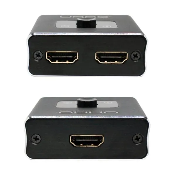 Splitter Switch HDMI Bidireccional 4K 2 Puertos Unno Tekno