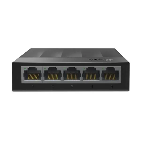 SWITCH TP LINK LS1005G 5 PUERTOS GIGABIT 10/100/1000 MBPS NO ADMINISTRABLE NEGRO