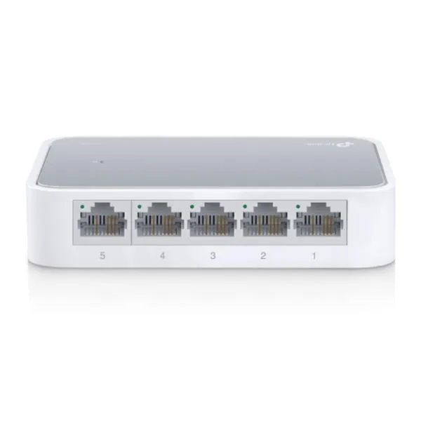 SWITCH TP LINK TL-SF1005D 5 PUERTOS FAST ETHERNET 10/100 MBPS NO ADMINISTRABLE BLANCO