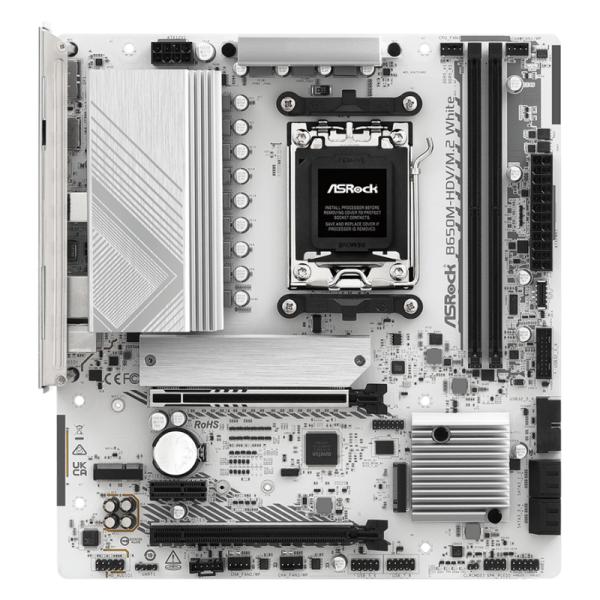 Tarjeta Madre ASROCK B650M-HDV/M.2 WHITE - AM5 - DDR5 - mATX - PCIe 4.0