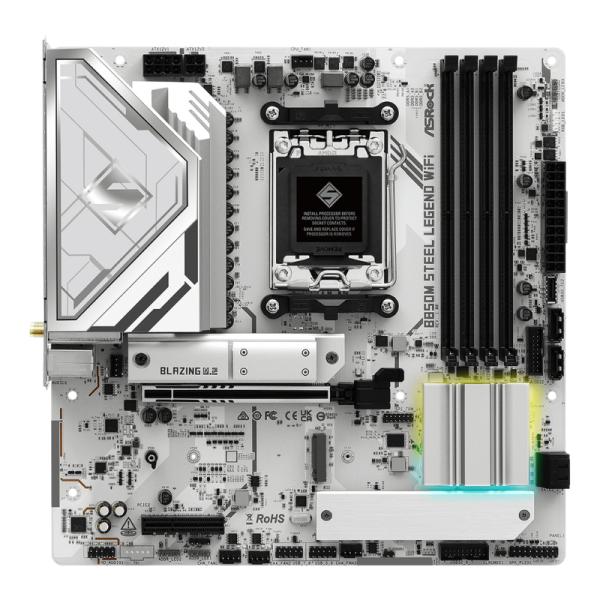 Tarjeta Madre ASROCK B850M STEEL LEGEND WIFI - AM5 - DDR5 - mATX - PCIe 4.0