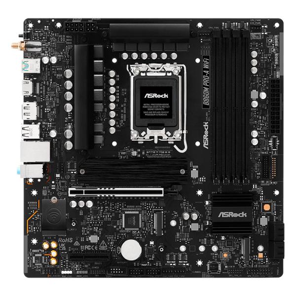 Tarjeta Madre ASROCK B860M PRO-A WIFI - LGA 1851 - DDR5 - mATX - PCIe 5.0
