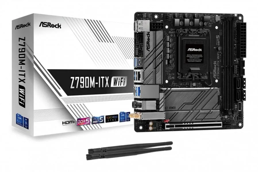 Tarjeta Madre ASRock Z790M-ITX WiFi - LGA1700 - DDR5 - Mini-ITX - PCIe 5.0