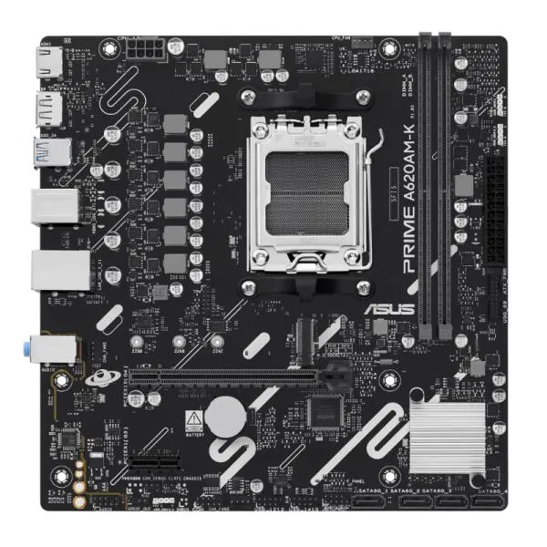 Tarjeta Madre ASUS PRIME A620M-K - AM5 - DDR5 - mATX - PCIe 4.0