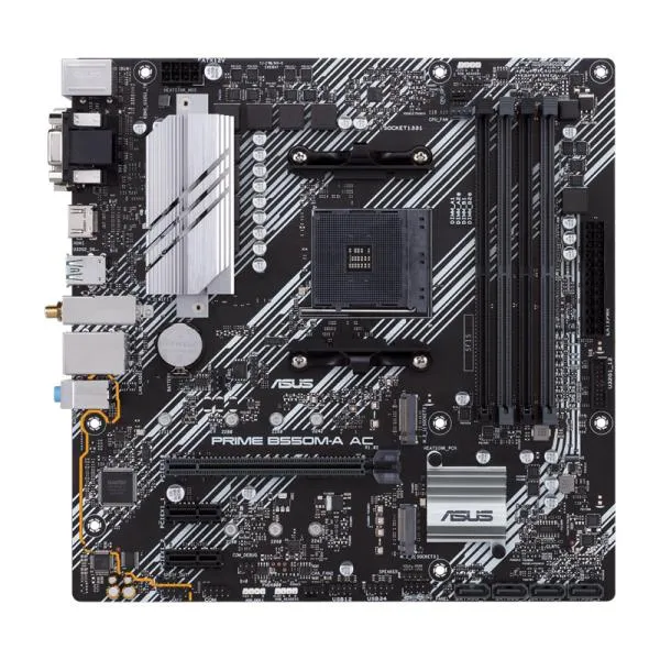 Tarjeta Madre ASUS PRIME B550M-A AC - AM4 - DDR4 - mATX - PCIe 4.0