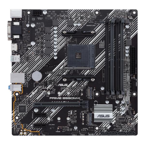 Tarjeta Madre ASUS PRIME B550M-K - AM4 - DDR4 - mATX - PCIe 4.0