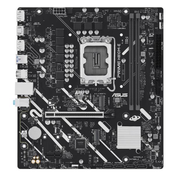 Tarjeta Madre ASUS PRIME H810M-E - LGA 1851 - DDR5 - mATX - PCIe 4.0