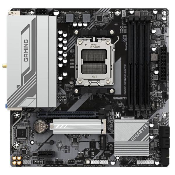 Tarjeta Madre GIGABYTE B650M GAMING PLUS WIFI - AM5 - DDR5 - mATX - PCIe 4.0