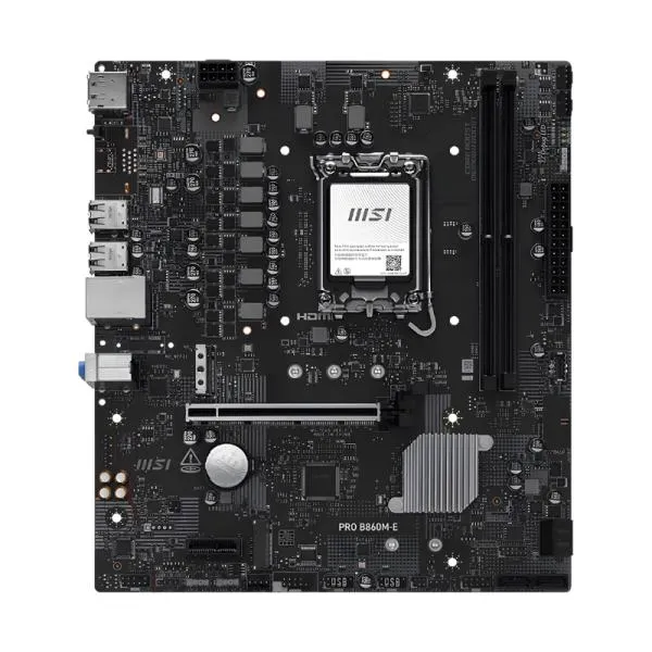 Tarjeta Madre MSI PRO B860M-E - LGA1851 - DDR5 - mATX - PCIe 4.0
