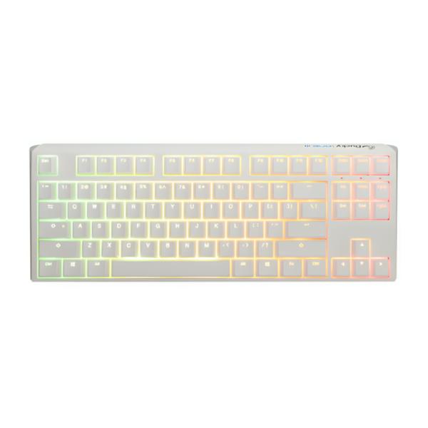 TECLADO GAMING RGB DUCKY ONE 3 TKL MECANICO USB-C ESPAÑOL SWITCH ROJO SILENCIOSO DKON2187ST-SESPDPWWWSC1 BLANCO