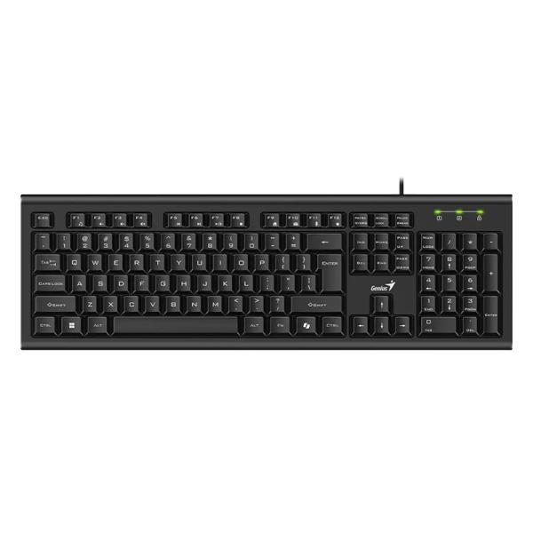 TECLADO GENIUS  KB-113 MEMBRANA ALÁMBRICO USB ESPAÑOL 31300018401 NEGRO