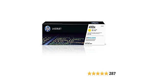Toner HP 410X Alto Rendimiento Original LaserJet Amarillo