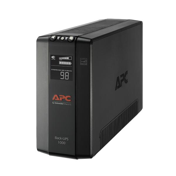UPS APC BX1000M-LM60 1000VA 600W UPS LINEA INTERACTIVA 120VAC AVR 8 TOMAS LCD NEGRO