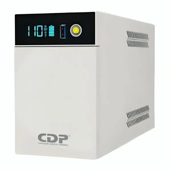 UPS CDP LISMART-855 500VA 250W UPS LINEA INTERACTIVA LITIO LIFEPO4 120VAC USB LCD BLANCO